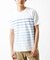 【洗える】グラデーションマリンボーダーTシャツ