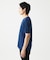 【接触冷感 / ひんやり】スキッパーネックTシャツ / チドリウエーブジャガード