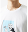 【カワイサトミ / コラボTシャツ】ビーグルドッグプリント