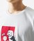 【カワイサトミ / コラボTシャツ】ビーグルドッグプリント