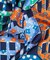 チューダー パッチワーク 90x90 シルクスカーフ