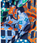 チューダー パッチワーク 90x90 シルクスカーフ