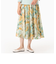 水彩アート柄ロングスカート