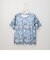 フラワープリントチュール重ねＴシャツ