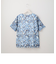 フラワープリントチュール重ねＴシャツ