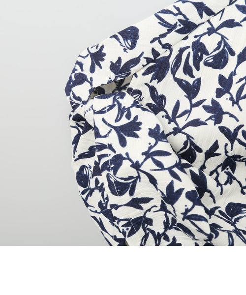 単色フラワープリントワンピース｜エヌプラスの通販｜&mall