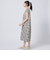 接触冷感プリントレーヨンワンピースレギュラー丈 (43108)