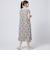 接触冷感プリントレーヨンワンピースレギュラー丈 (43108)