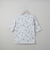 綿スラブ更紗柄５分袖Ｔシャツ (63111)
