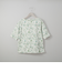 綿スラブ更紗柄５分袖Ｔシャツ (63111)