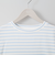ベーシックボーダーボートネック５分袖Ｔシャツ (63112)