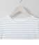 ベーシックボーダーボートネック５分袖Ｔシャツ (63112)