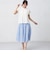 ウエストシャーリングボーダースカート
