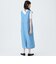接触冷感シャンブレーライトデニムワンピース