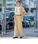 接触冷感綿スラブグラフィックロゴプルオーバー