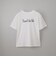 接触冷感ＵＶカットスラブロゴプリントＴシャツ
