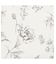 スクエアポーチ(BW花ラインアート)
