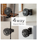 4way USBコードレスマグネット付きクリップファン(ブラック TF28NC)