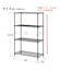 スチールラック(CUSTOM 幅85cm 3段 ブラック)