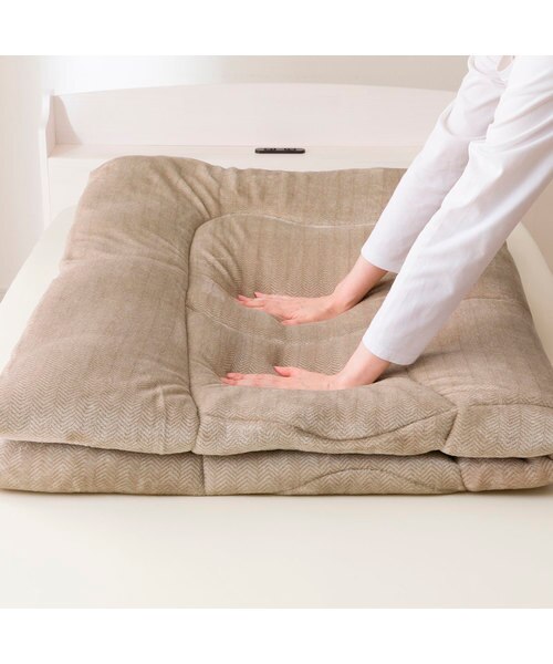 カバーのいらない 両面使える掛ふとん シングル(Nウォーム A25 モカ