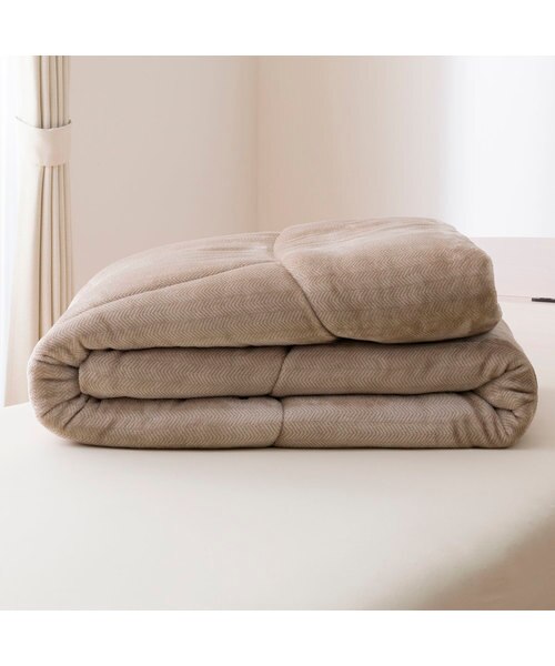 カバーのいらない 両面使える掛ふとん セミダブル(Nウォーム A25 モカ