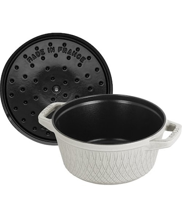 STAUB 「ツイストココット ラウンド 20cm カンパーニュ 」両手 鋳物 
