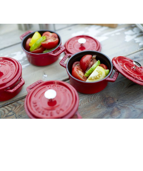 STAUB ピコ・ココット ラウンド 10cm チェリー｜ツヴィリング ジェイ