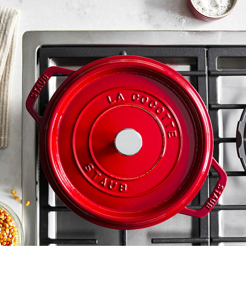 STAUB ピコ・ココット ラウンド 20cm チェリー｜ツヴィリング ジェイ