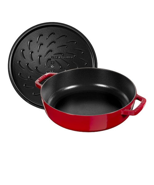 STAUB ブレイザー ソテーパン 24cm チェリー｜ツヴィリング ジェイエー