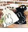 ミッフィー miffy 巾着トートバッグ(ブラック)