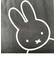 ミッフィー miffy 巾着トートバッグ(ブラック)