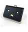 miffy ミッフィー コンパクト財布 BK モノクロお顔ミッフィー 財布 お財布 コインケース グッズ ブラック  (MCOR)