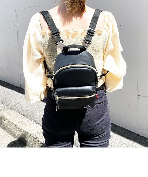 【極美品】LesPortsac×PEANUTS リュック 黒 スヌーピー PEANUTS ピーナッツ スヌーピー ブラックミニリュック - メルカリ