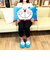 ドラえもん フェイス 枕 ピロー 寝具 クッション 青