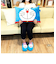 ドラえもん フェイス 枕 ピロー 寝具 クッション 青