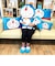 ドラえもん フェイス 枕 ピロー 寝具 クッション 青
