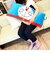 ドラえもん フェイスロング 枕 ピロー 寝具 クッション 青