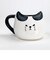 マグ ふてぶてしい猫 ぶちねこ マグカップ  白
