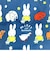 ミッフィー miffy 折りたたみトートミッフィー＆アニマル トートバッグ ネイビー