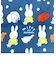 ミッフィー miffy 折りたたみトートミッフィー＆アニマル トートバッグ ネイビー