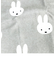 ミッフィー miffy Dick Bruna 顔だけミッフィー マイクロファイバーふきん キッチン 掃除 タオル グレー 30×30cm