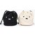 ミッフィー miffy 巾着ショルダーバッグ　フェイスナチュラル バッグ ナチュラル