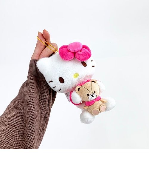 ハローキティ ピンクベア ボールチェーンマスコット 新品未使用タグ付き サンリオ ハローキティ ペアマスコット ボールチェーン