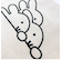 ミッフィー miffy 刺繍A4トート 刺繍ミッフィー3人 トートバッグ アイボリーおでかけ