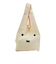 ミッフィー miffy 刺繍マルシェバッグ さがら刺繍 フェイス かばん エコバッグ 買い物 アイボリー