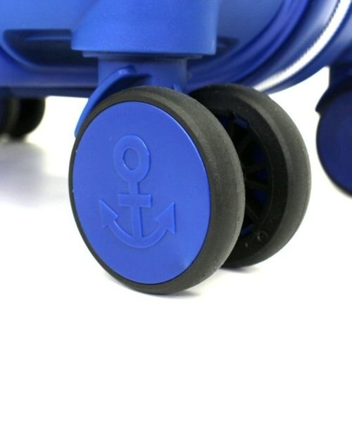 ディズニー ドナルドダック スーツケース フェイス M キャリー ブルー