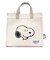 スヌーピー PEANUTS フェイス 2Way トートバッグ ショルダー ナチュラル Mサイズ
