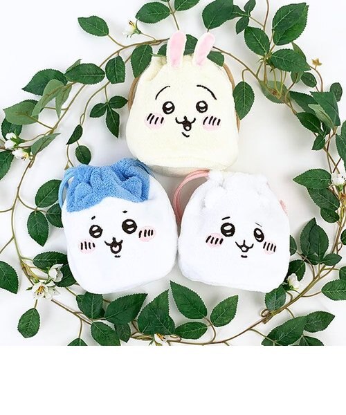 ちいかわ フェイス 巾着 ハチワレ ポーチ 小物入れ ぬいぐるみ