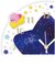 星のカービィ アクリル壁掛け時計 ワープスター クロック インテリア 星 ブルー