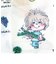 水森亜土 エコバック Count the calories 亜土ちゃん マルシェバッグ 買い物袋 おでかけ クリーム